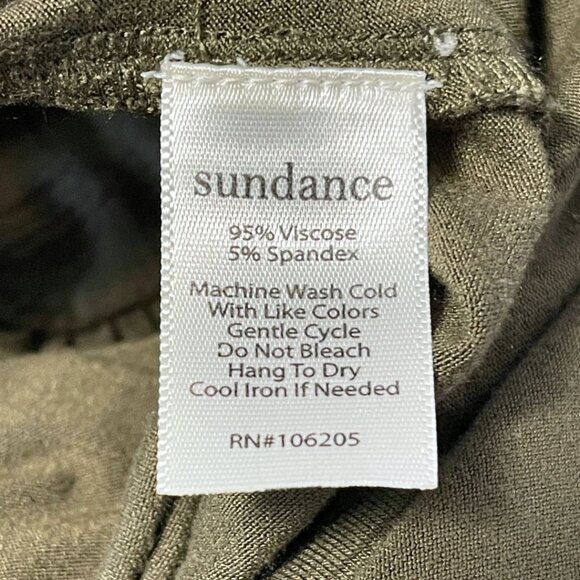 Sundance Felicity Jumpsuit Womens Size XS Army Green Wide Leg Comfy Stretchy - Picture 7 of 13